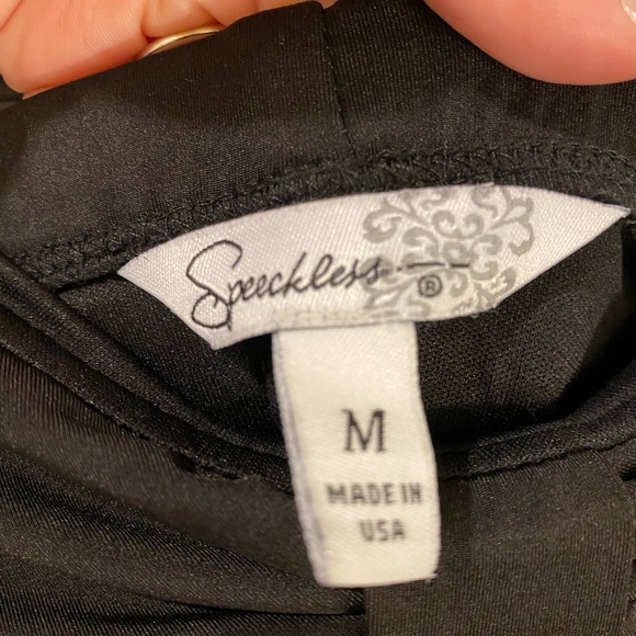 Junior’s Speechless Mini Dress; Black; Strapless; Size Medium - Picture 3 of 3